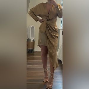 Cushnie dress, very elegant satin dress.